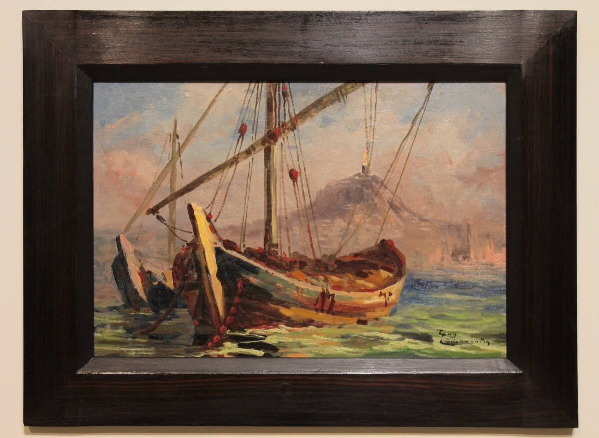 Marine painting by Guy Le Florentin - Notre-Dame de la Garde, Marseille