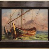 Marine painting by Guy Le Florentin - Notre-Dame de la Garde, Marseille