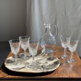Set of 5 classic flared stemmed glasses