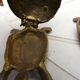 Pair of brass and enameled turtle jewelry box
