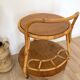 1960s/70s rattan rolling bar/serving cart