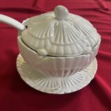 Barbotine Earthenware Shell Soup Tureen by Elpa Portugal, 1960s