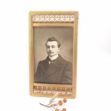 Victorian brass photo frame