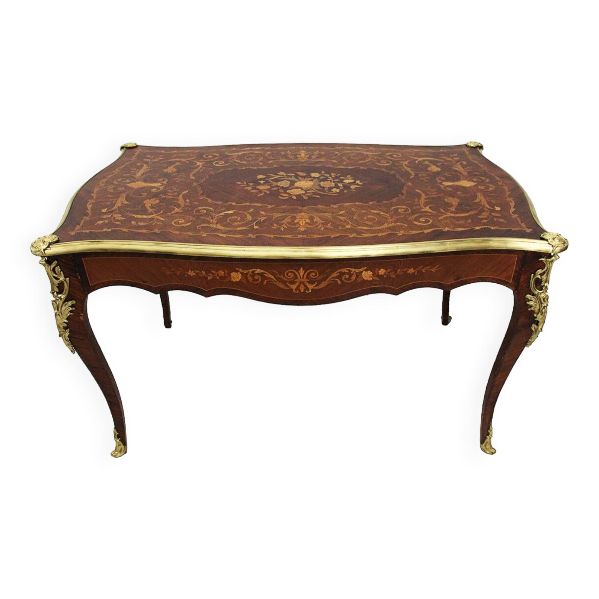 Table à écrire marquetée époque XIXe