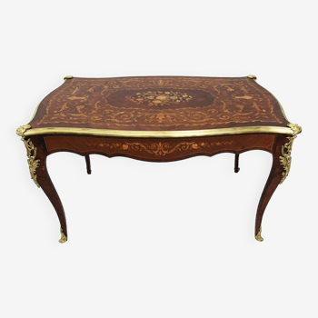 19th century inlaid writing table