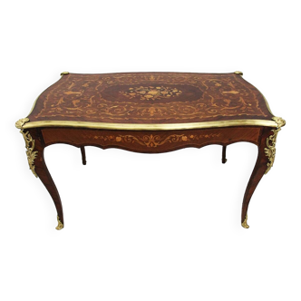 Table à écrire marquetée époque XIXe