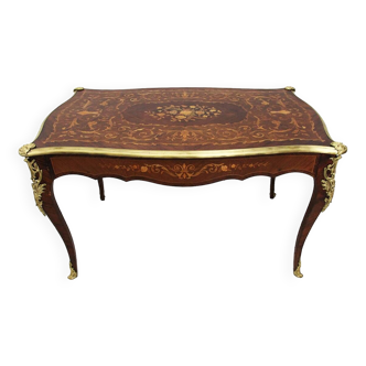 19th century inlaid writing table