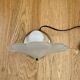Shell lamp shell frosted glass and art deco brass