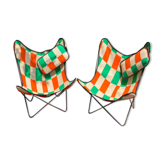 Paire de fauteuils butterfly