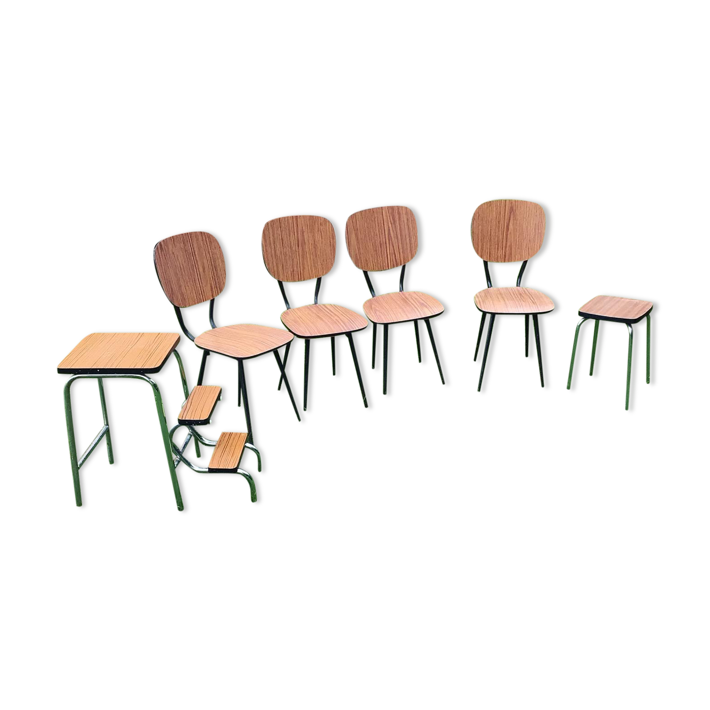 Set of chairs in Formica 1960