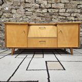 Small vintage sideboard 1960 compass foot