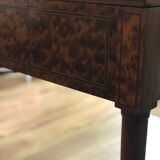 Elm burl and bronze desk
