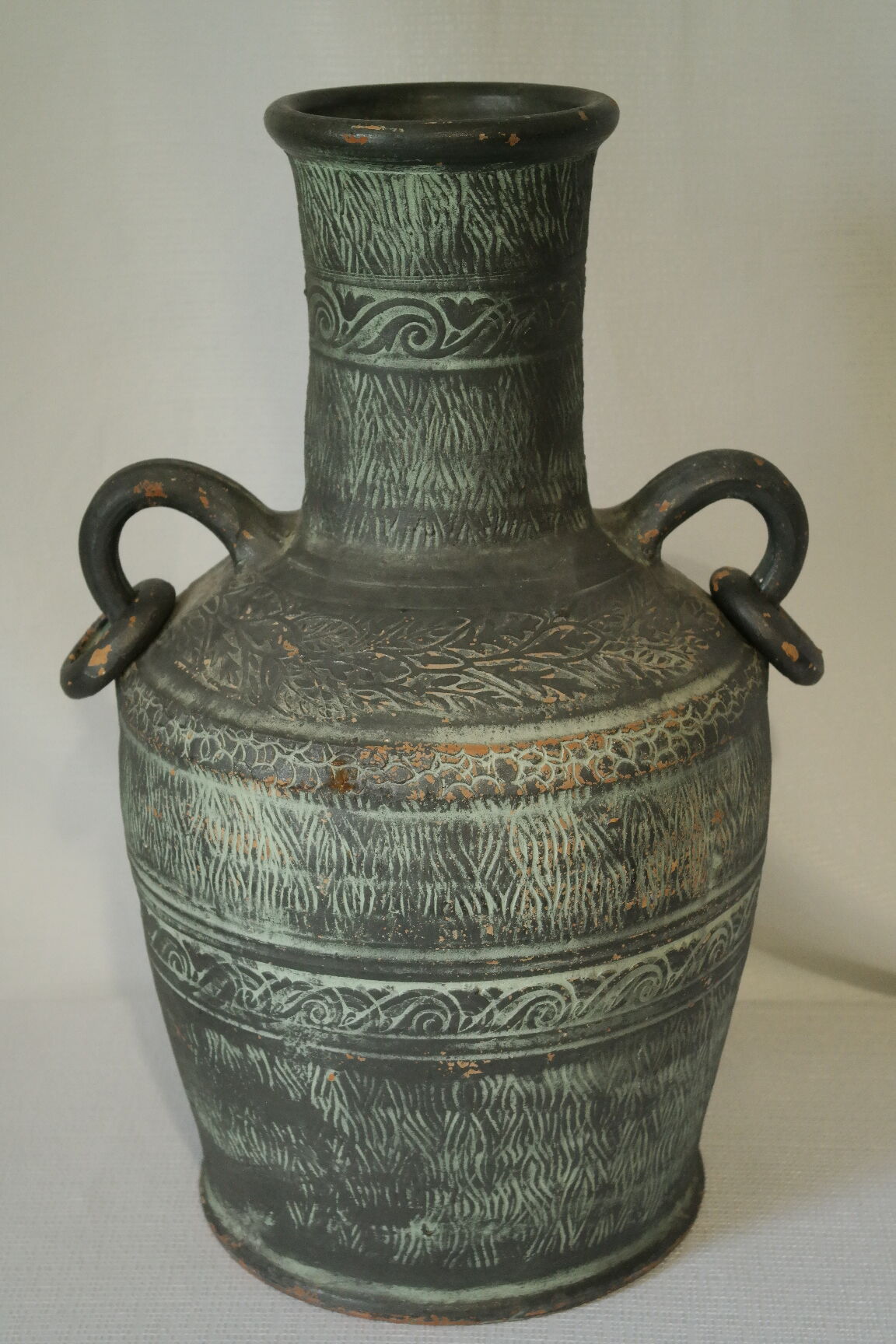 Antique style terracotta water jar, 20th century, Spain
