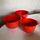Set of 3 pull-out salad bowls Rosti Denmark Scandinavian design 1970