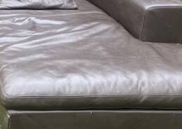 Rochebobois leather corner sofa