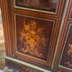 Napoleon III marquetry display cabinet