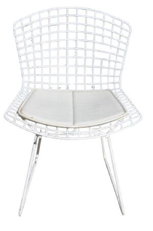 Chaise Bertoia blanche