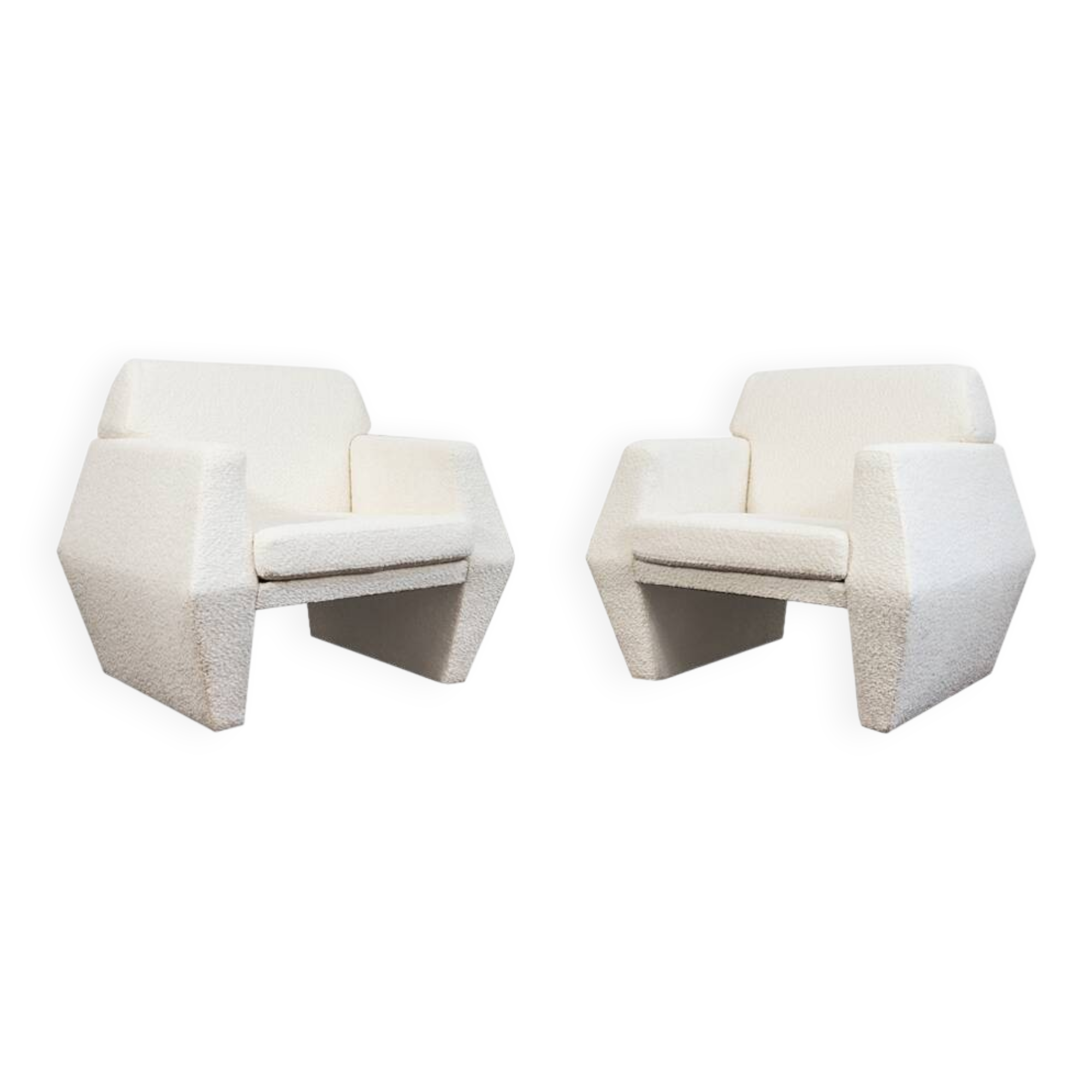 Modernist lounge chairs, by LFM, Poland, 1970s