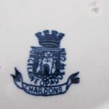 2 plates FAIENCE GIEN model thistle