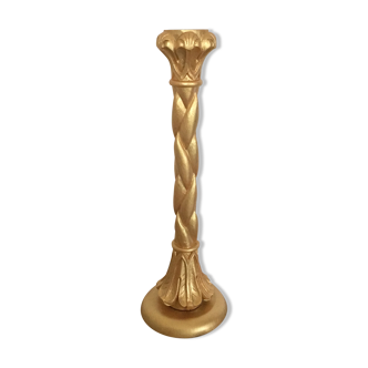 Wood candlestick