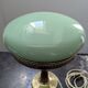 Antique Second Empire Napoleon III table lamp, 1870, brass and opaline glass