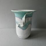 Glazed ceramic vase, 1930s, Art Deco