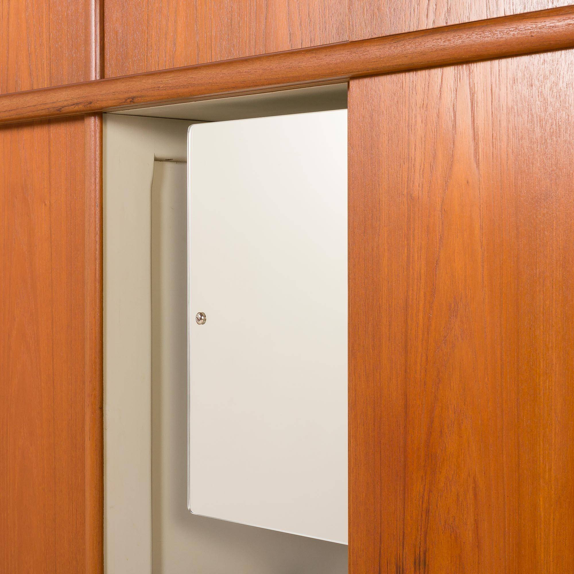 Omann Jun Extra large mid century teak wardrobe, Denmark, 1970s