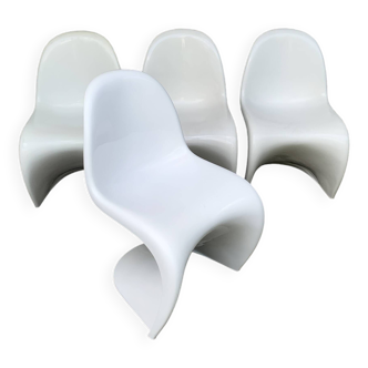 Chaises S par Verner Panton pour Herman Miller Fehlbaum Production, série de 4