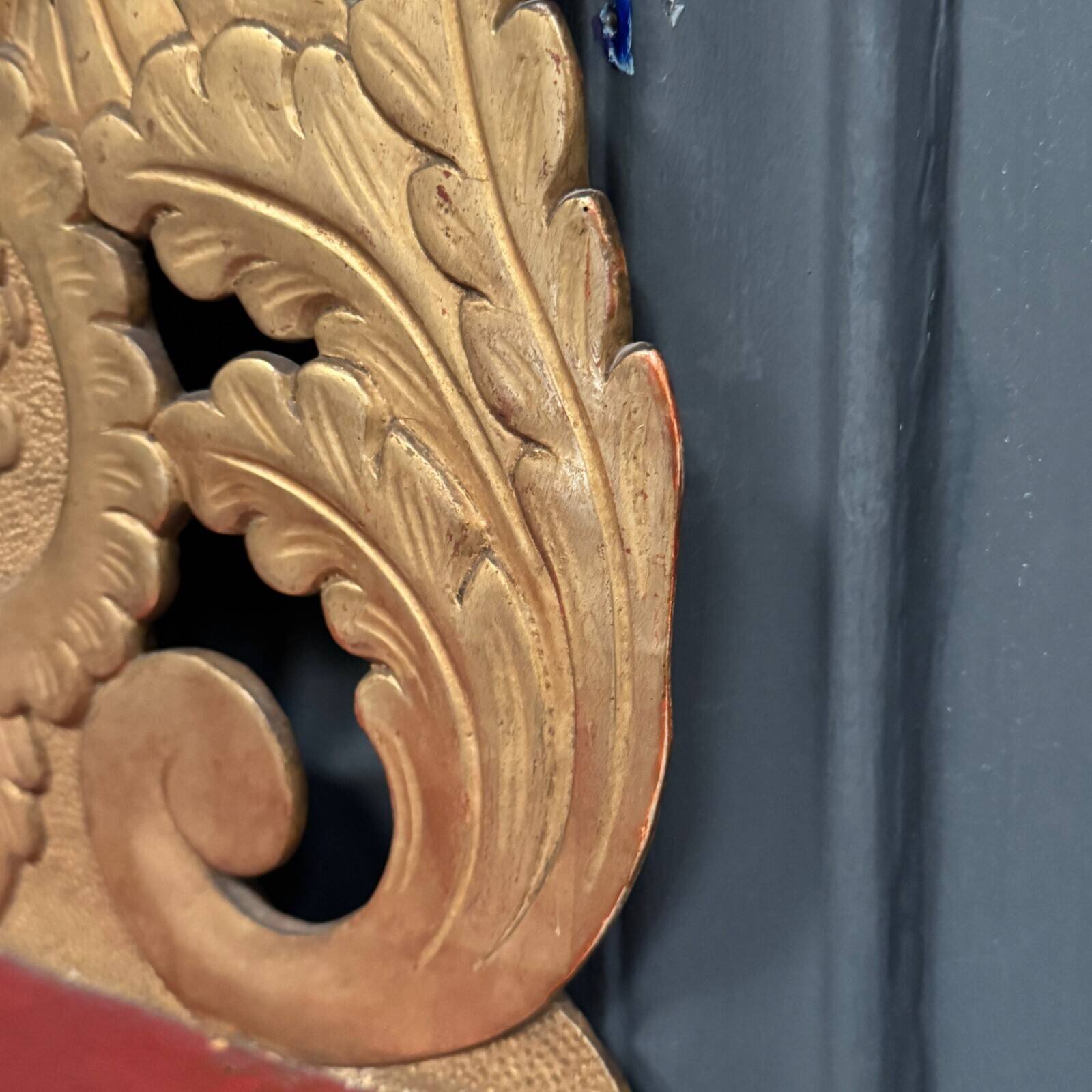 19th century carved gilded wood ottoman shelf
