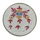 Antique ceramic plate from Laveno, Italy, late 20th century.