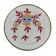 Antique ceramic plate from Laveno, Italy, late 20th century.
