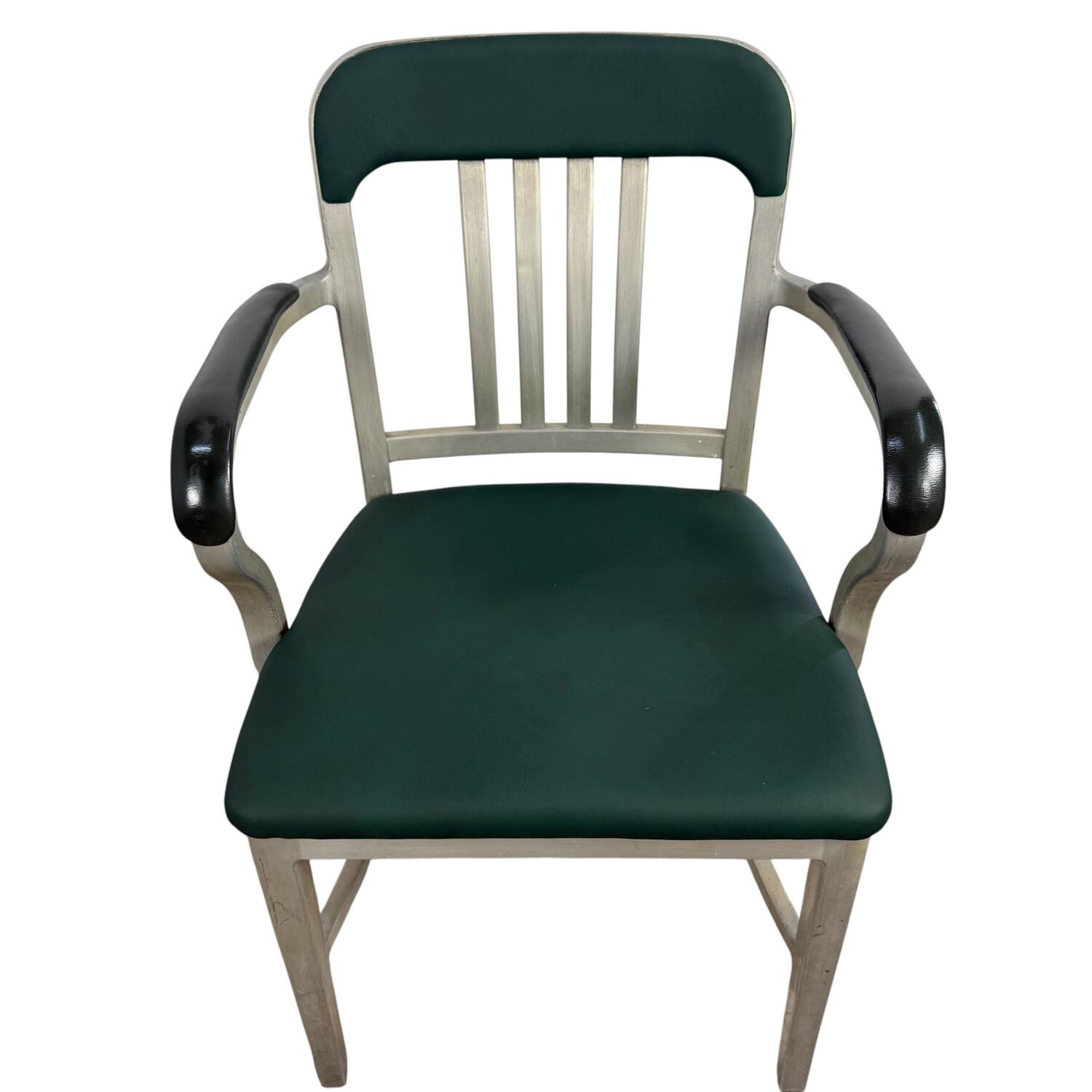 Rare pair of american aluminum Goodform armchairs