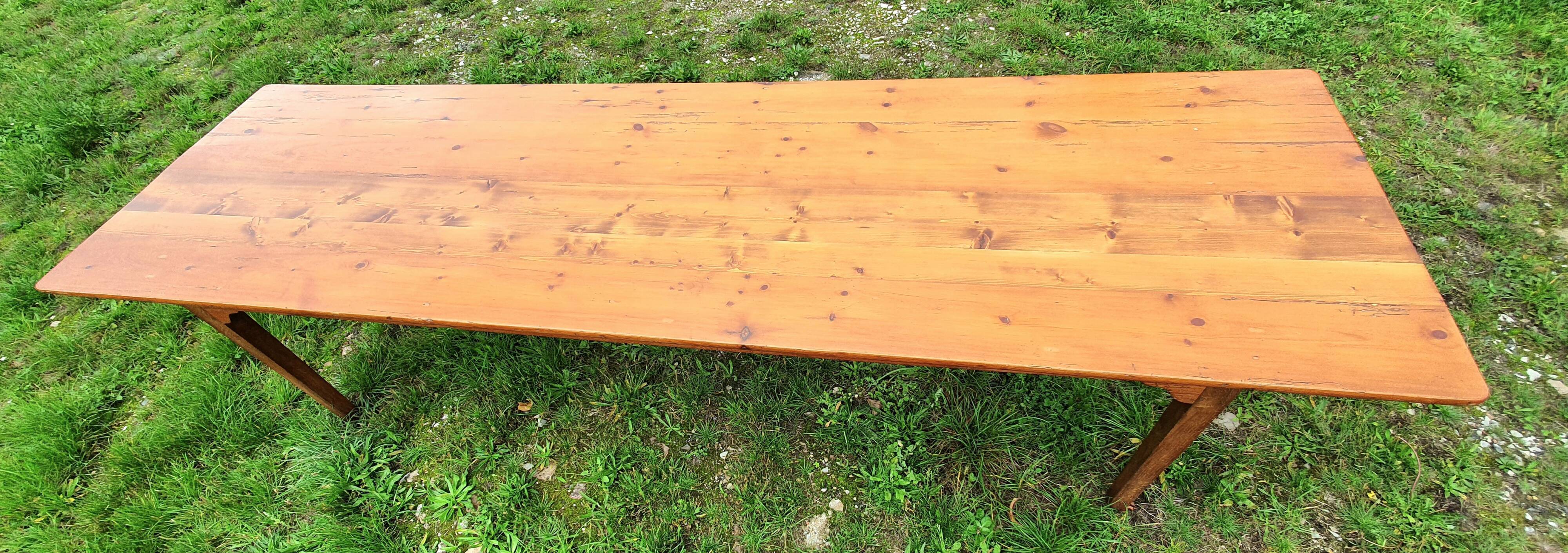 Farm table and bench
