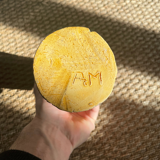 Artisanal sandstone vase signed A.M.