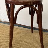 Pair of low vintage “Thonet” style bentwood stools