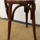 Paire de tabourets bas en bois courbé style "Thonet" vintage