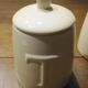 Ceramic pots with lid, coffee and tea