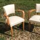 Paire de fauteuils Bridge