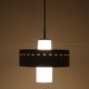 Mid-century pendant lamp / opal glass / brass / light green / Danish modern design / 1960s / 1970s