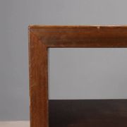 Vintage shelf in mahogany veneer, Italy, 1940s-1950s.