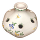 Old moustiers flower stick vase vintage painted white ceramic