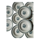 Gien flower plates