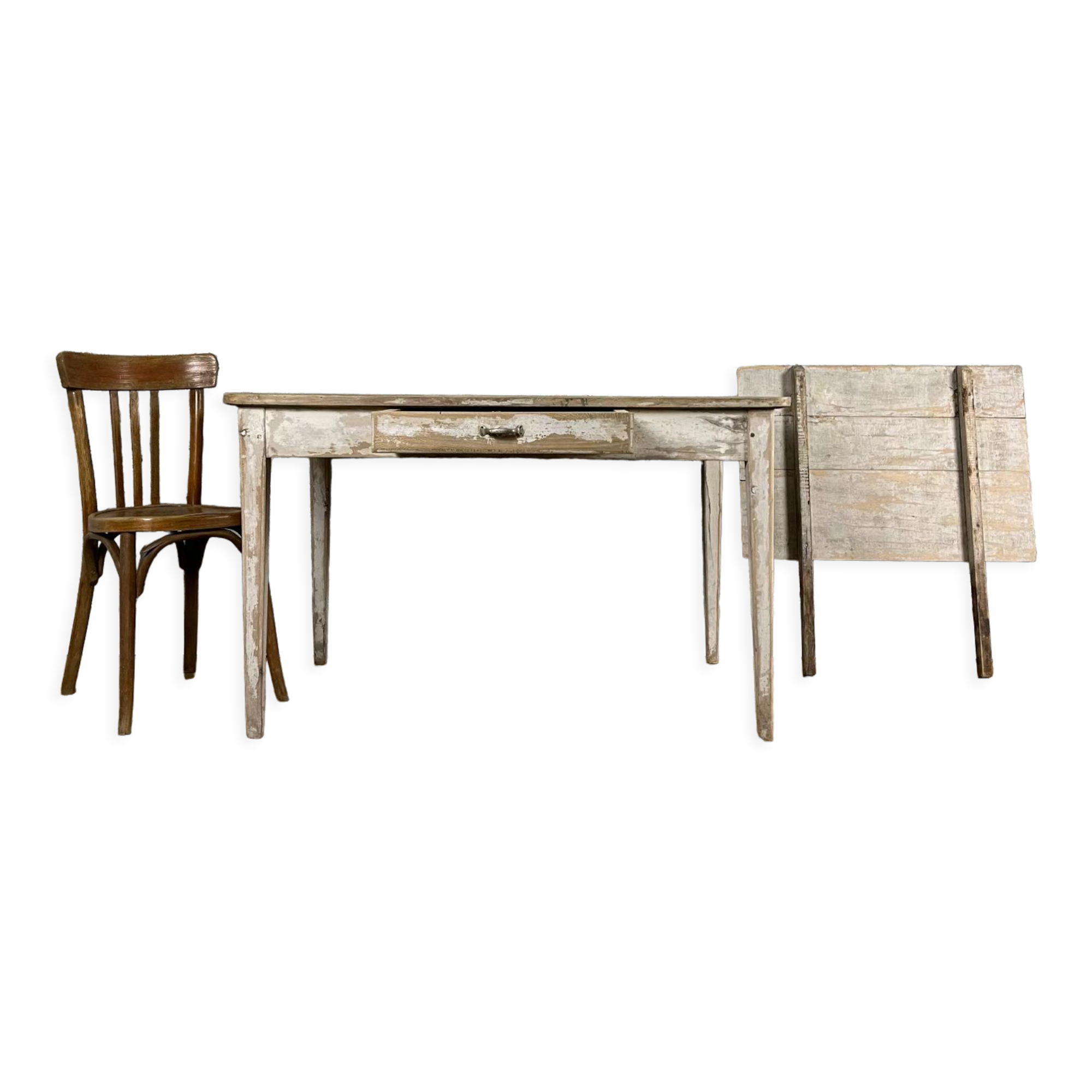 Farmhouse table with extension