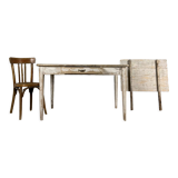 Farmhouse table with extension