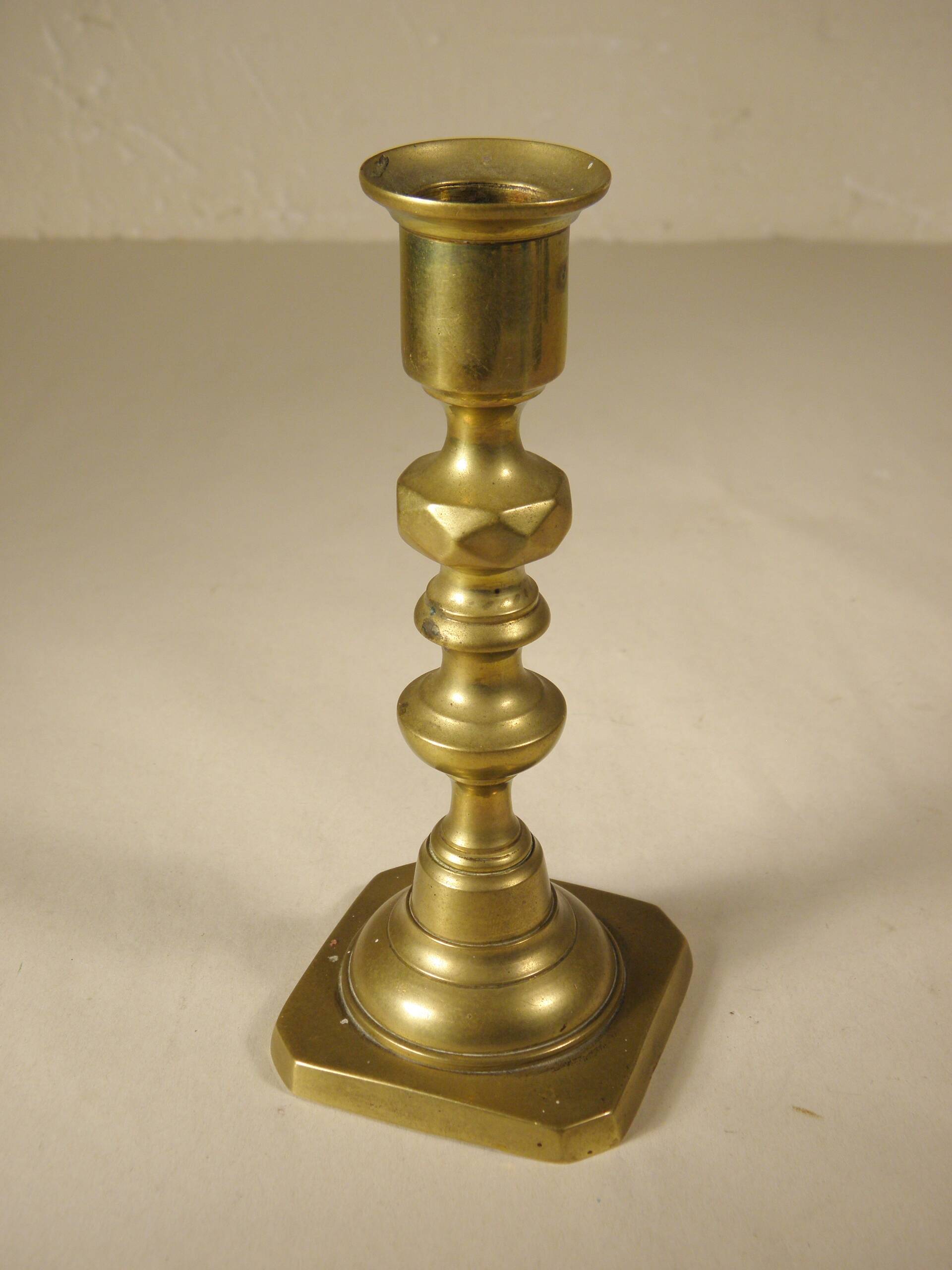 Brass candle holder 15 cm from the 70s