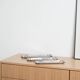Plateau rectangulaire en acier inoxydable, design danois, années 1970, fabriqué au Danemark