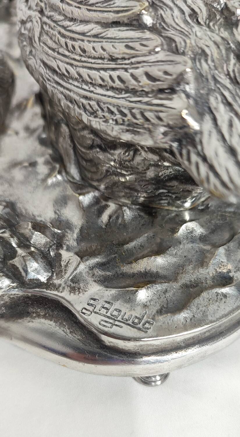 Cendrier en métal. Espagne, années 1960.