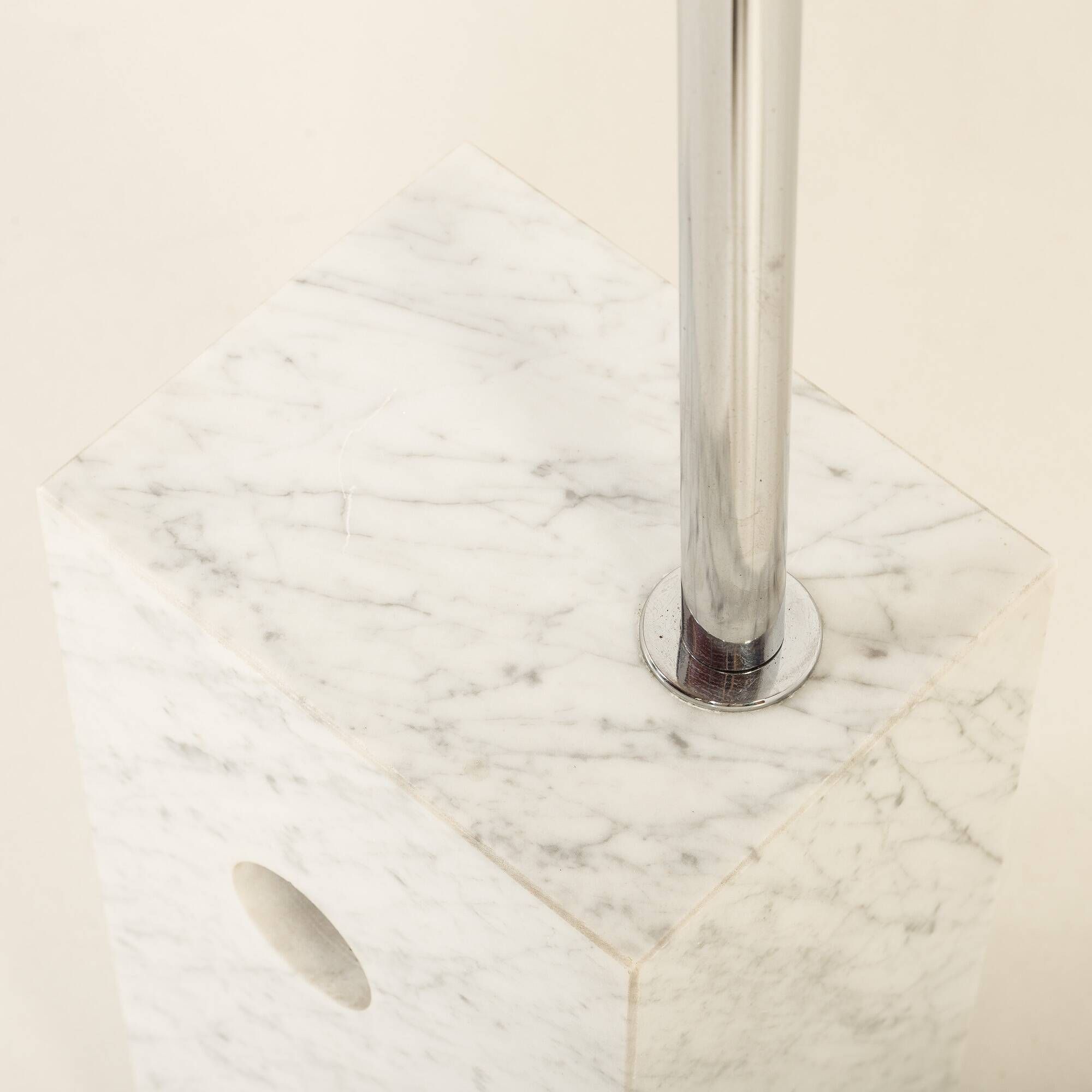 Italian mid century arc lamp in the style of Castiglioni, 1970s