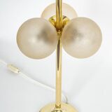 Pair of large brass table lamps by Kaiser, Germany, 1970s.
