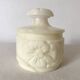 Carved alabaster pot